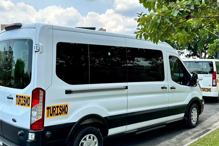 One of our Ford Transit vans, ready for a tour